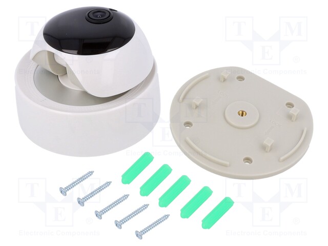 KAMERA - 0÷55°C - LIITÄNTÄ: IEEE-802.11BGN,WIFI - 340° - ABS - Rakennusautomatiikka - GK-200MP2-B - 1