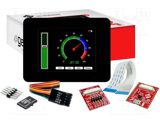 KEHITYSALUSTA - VARUSTETTU NÄYTÖLLÄ - LCD TFT - GEN4 - UC: DIABLO16 - 3,2" - Kehityspaketit - muut - SK-GEN4-32DCT-CLB - 1