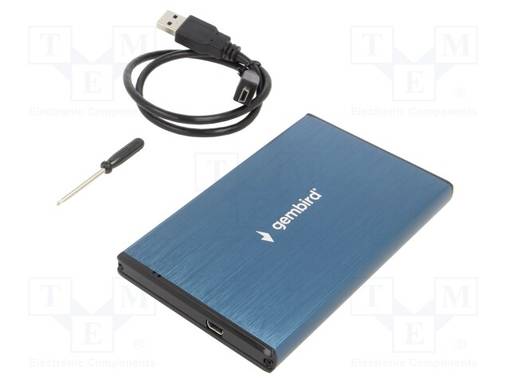 KIINTOLEVYJEN KOTELO: 2,5" - USB 3.0 - ALUMIINI - TUMMANSININEN - Tietokonetarvikkeet - muut - EE2-U3S-3-DB - 1