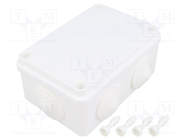 KYTKENTÄRASIA - X: 80MM - Y: 120MM - Z: 50MM - ABS,POLYSTYREENI - Kytkentärasiat - PW-S-BOX206B - 1