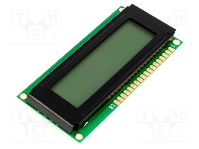 LCD NÄYTTÖ - AAKKOSNUMEERINEN - FSTN POSITIVE - 16X2 - 80X36X10,5MM - Aakkosnumeeriset LCD-näytöt - DEM16216FGH-P-RGB - 1