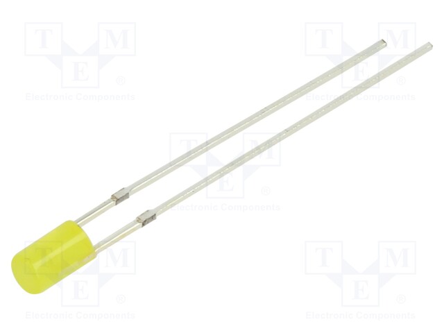 LED - KELTAINEN - 3MM - 68÷100MCD - 140° - ETUOSA: LITTEÄT - 1,8÷2,6VDC - Pyöreät LEDit - OSY5JA3HE4B - 1