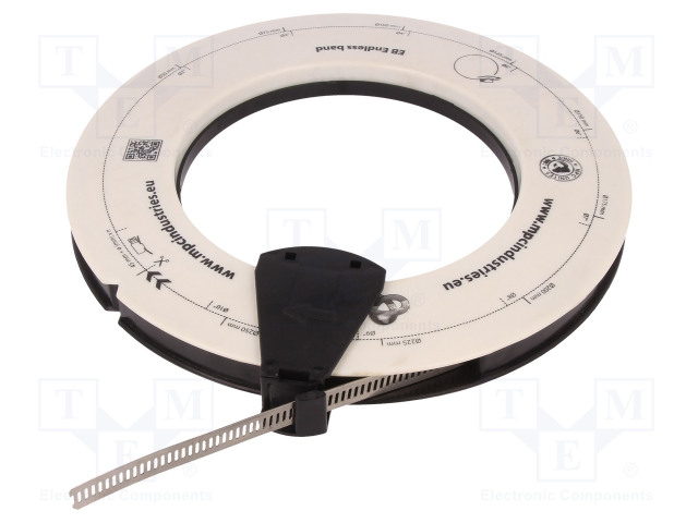 LETKUSIDE - W: 14MM - KROMATTU TERÄS AISI 430 - EB - W4 - Metalliset nippusiteet ja kiinnityspanna - MPC-EB414B - 1