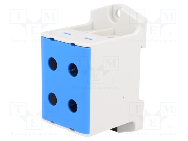 LIITIN: KISKO-490A - 690V - RUUVI TERMINAALI - SININEN - POLYAMIDI - Kiskoliittimet - T022095.B - 1