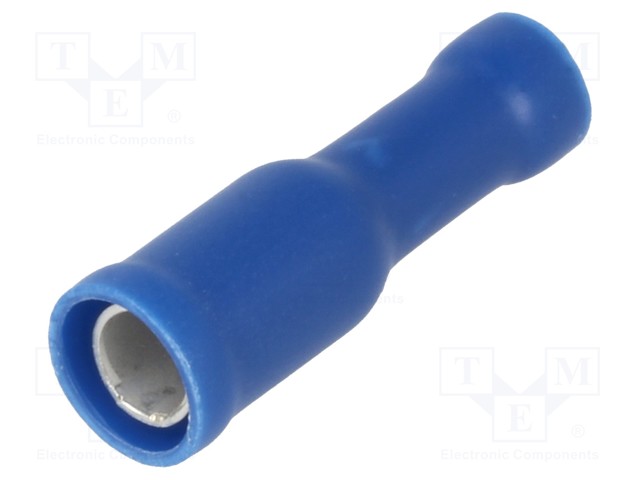 LIITIN: PYÖREÄ - NAARAS - Ø: 4MM - 1,5÷2,5MM2 - PURISTETTAVA - Eristetyt liittimet - ST-050B - 1