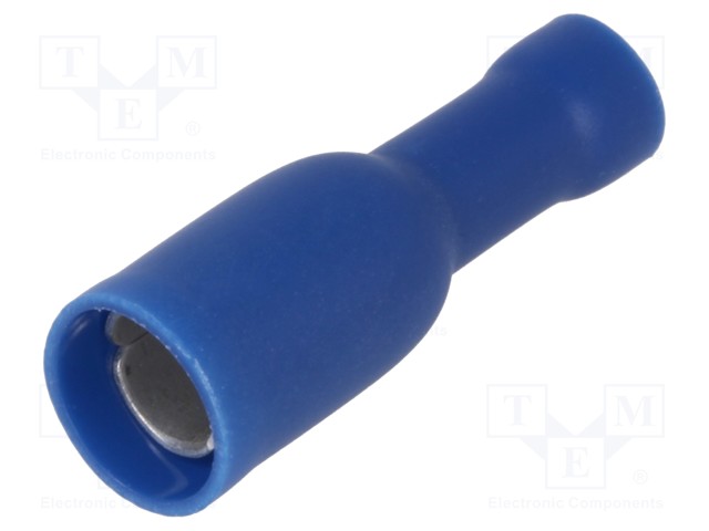 LIITIN: PYÖREÄ - NAARAS - Ø: 5MM - 1,5÷2,5MM2 - PURISTETTAVA - Eristetyt liittimet - ST-051B - 1