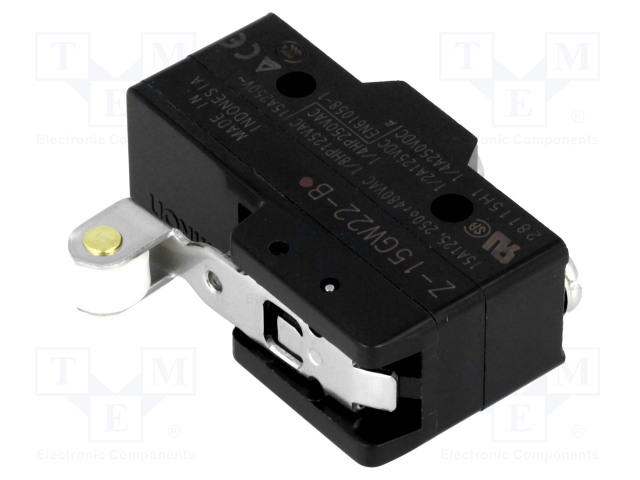 MIKROKYTKIN SNAP ACTION - 15A/250VAC - 6A/30VDC - SPDT - ON-(ON) - SANP ACTION mikrokytkimet - Z-15GW22-B - 1