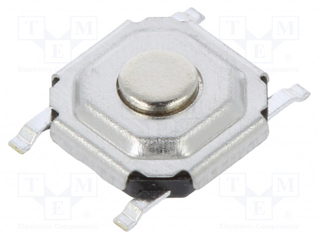 MIKROKYTKIN TACT - SPST - AS: 2 - 0,05A/12VDC - SMT - EI OLE - 5,2X5,2MM - TACT mikrokytkimet - TVCM16015BPB - 1