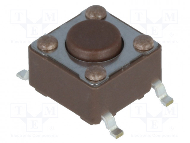 MIKROKYTKIN TACT - SPST-NO - AS: 2 - 0,05A/12VDC - SMT - EI OLE - 1,6N - TACT mikrokytkimet - DTSM-61N-V-B - 1