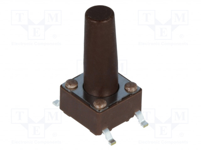 MIKROKYTKIN TACT - SPST-NO - AS: 2 - 0,05A/12VDC - SMT - EI OLE - 1,6N - TACT mikrokytkimet - DTSM-66N-V-B - 1