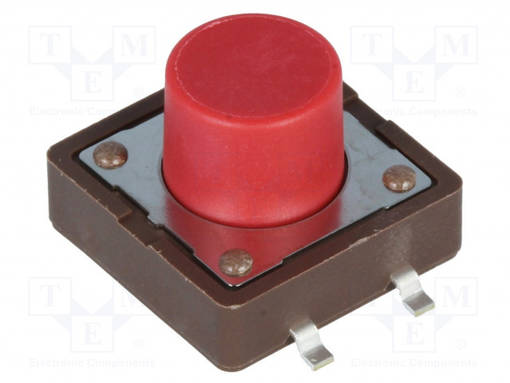 MIKROKYTKIN TACT - SPST-NO - AS: 2 - 0,05A/12VDC - SMT - EI OLE - 2,6N - TACT mikrokytkimet - DTSM-25R-V-B - 1