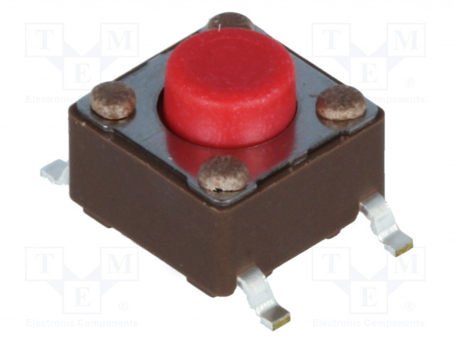 MIKROKYTKIN TACT - SPST-NO - AS: 2 - 0,05A/12VDC - SMT - EI OLE - 2,6N - TACT mikrokytkimet - DTSM-62R-V-B - 1