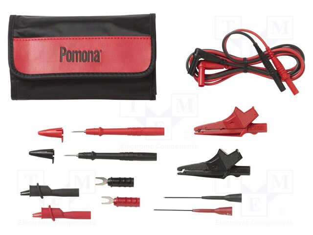 MITTAUSJOHDOT - MUSTA,PUNAINEN - Mittausjohdot - POM-5673B - 1