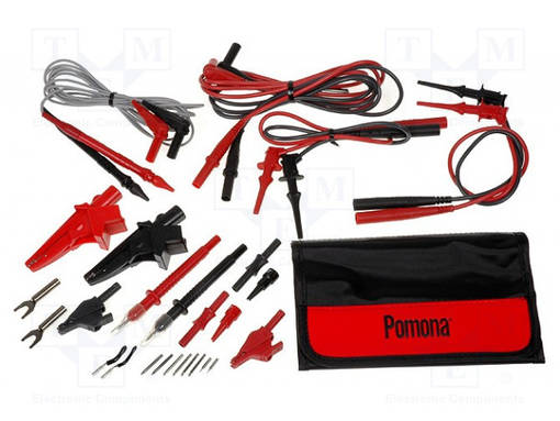 MITTAUSJOHDOT - JODH.ERISTEMATER: SILIKONI - MUSTA JA PUNAINEN - Mittausjohdot - POM-5677B - 1