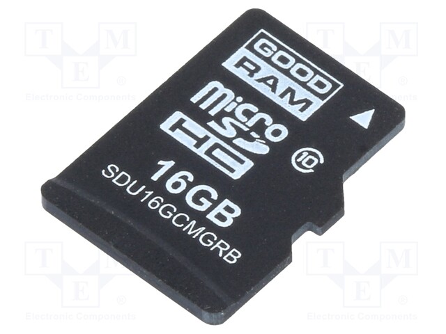 MUISTIKORTTI - TEOLLISUUS-MICROSD,MLC - UHS I U1 - 16GB - 0÷70°C - Muistikortit - SDU16GCMGRB - 1