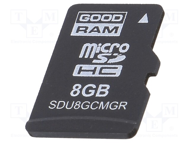 MUISTIKORTTI - TEOLLISUUS-MICROSD,MLC - UHS I U1 - 8GB - 0÷70°C - Muistikortit - SDU8GCMGRB - 1