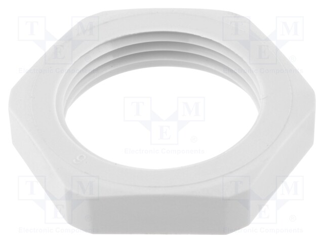 MUTTERI - PG16 - POLYAMIDI - 30MM - KIERRE: PG - Läpivientikappaleiden mutterit - GPA-16-B - 1