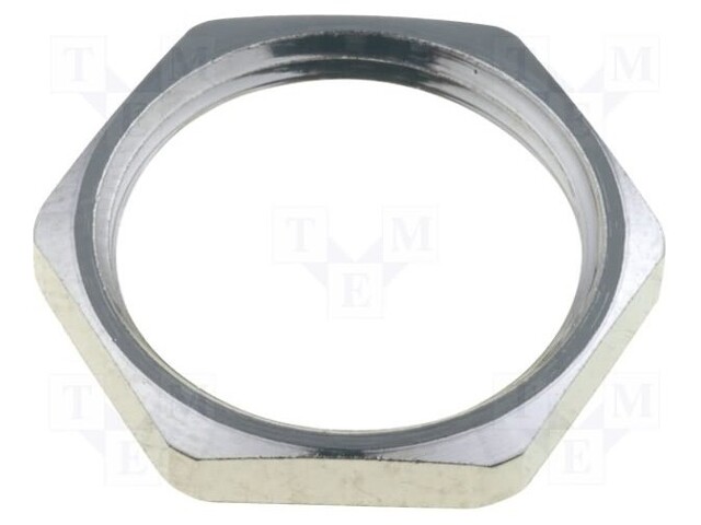 MUTTERI - PG9 - MESSINKI - 20MM - Läpivientikappaleiden mutterit - GMSB-PG9-B - 1