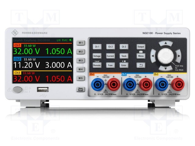 LABORATORY POWER SUPPLY: PROGRAMMABLE - MULTI-CHANNEL - CH: 3 - 0÷3A - Laboratorioteholähteet - NGE-COM3B - 1