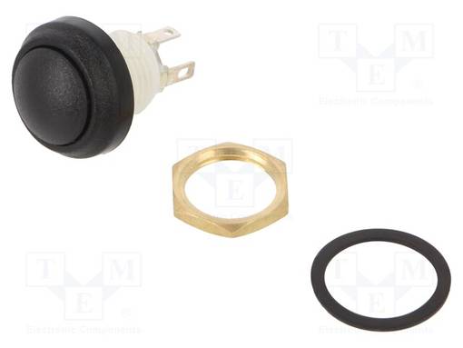 PAINOKYTKIN - AS: 2 - SPDT - 5A/250VAC - 5A/28VDC - ON-(ON) - Standardikytkimet - WSA48-1-RB-N-BK-B - 1