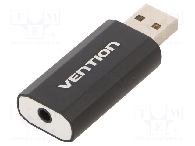 PC-KORTTI: ÄÄNI - PNP - MUSTA - 3,5MM JAKKI,USB A PISTOKE - Tietokonetarvikkeet - muut - VAB-S15-B - 1