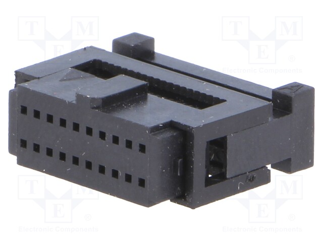 LIITIN: IDC - PISTOKE - NAARAS - PIN: 20 - IDC - - 1,27MM - 2X10 - IDC liittimet - DS1016-01-20A8B - 1