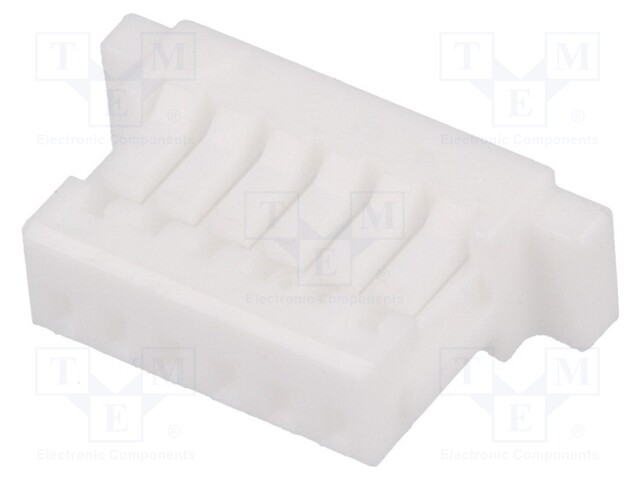 LIITIN: JOHTO-LEVY - PISTOKE - NAARAS - SH - 1A - 50V - PIN: 8 - 1MM - JOHTOON - Signaaliliittimet rasteri 1,00mm - SHR-08V-S-B - 1