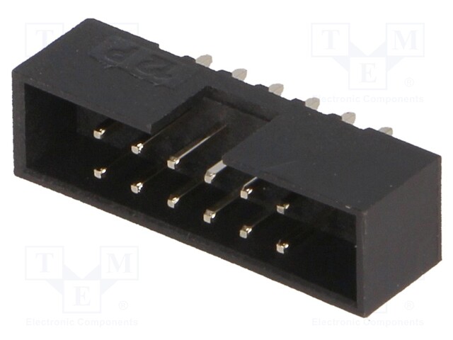 LIITIN: IDC - PISTORASIA - UROS - PIN: 12 - SUORA - THT - 2MM - 2X6 - IDC liittimet - DS1014-12SF1B - 1