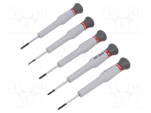 SCREWDRIVER: PRECISION-SET - PRECISION - PHILLIPS,SLOT - 5PCS. - Ruuvimeisselit ja sarjat - FACOM-AEF.J1PB - 1
