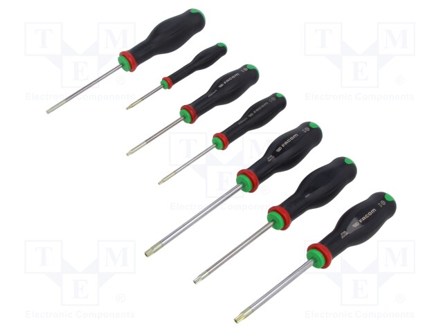 SCREWDRIVER: UNIVERSAL-SET - TORX® - 7PCS. - Ruuvimeisselit ja sarjat - FACOM-ATXR.J7PB - 1
