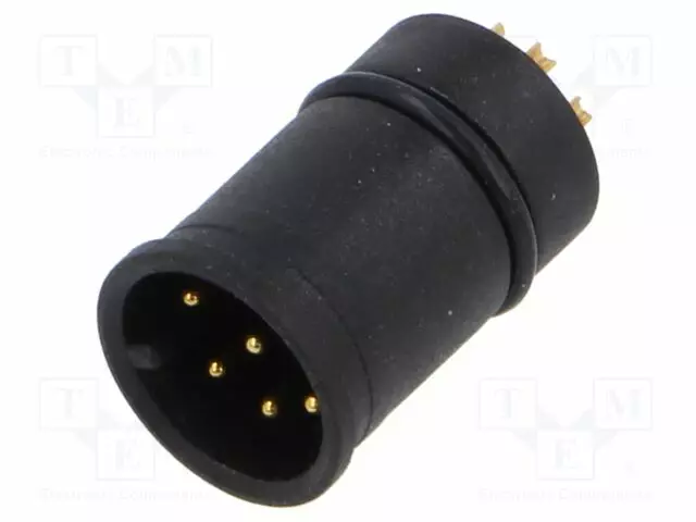 LIITIN: M12 - LIITTIMEN SISÄOSA - UROS - 2A - 30V - PIN: 8 - IP67 - Erikoisliittimet - 1239-08-T0CB - 1