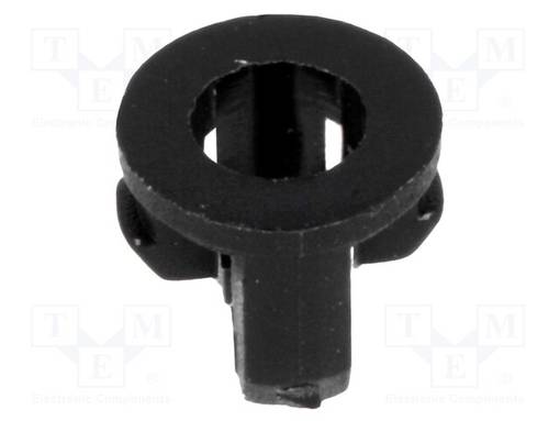 LED-PIDIKE - 3MM - YKSIOSAINEN - MUSTA - UL94V-2 - L: 4,8MM - POLYAMIDI - LEDkaulukset - FIX-LED3-22B - 1