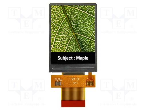 TFT NÄYTTÖ - 2,4" - 240X320 - VALAISTUS: LED - RGB - LIITÄNTÄ: SPI - TFT-näytöt - NHD-2.4240320CF-B - 1