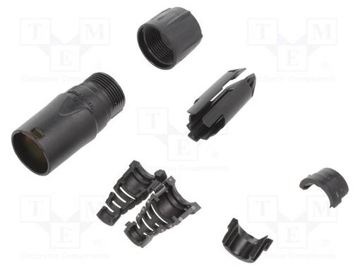 LIITIN: RJ45 - PISTOKE - UROS - ETHERCON - PIN: 8 - SUORA - JOHTOON - Erikoisliittimet - NTR-NE8MX-B - 1