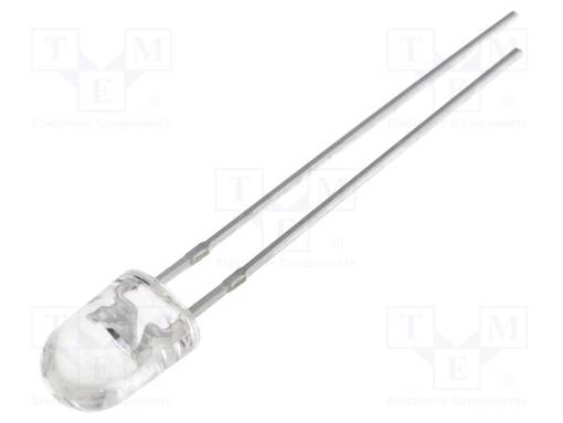 LED - KELTAINEN - OVAALI-5,1X4,3MM - 10000÷13000MCD - 100/40° - 20MA - Soikeat LEDit - OS5YPM5HA1B - 1