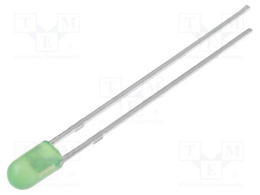 LED - KELTAVIHREÄ - 3MM - 10÷15MCD - 30° - ETUOSA: KUPERA - 1,8÷2,4VDC - Pyöreät LEDit - OSNG3134B - 1