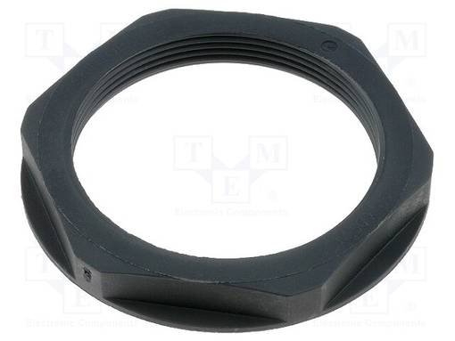 MUTTERI - M50 - POLYAMIDI - UL94V-2 - 60MM - MUSTA - KIERRE: METRINEN - Läpivientikappaleiden mutterit - SKINTOP-N50B - 1