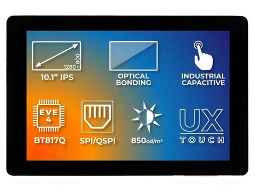 TFT NÄYTTÖ - 10,1" - 1280X800 - VALAISTUS: LED - KOOT: 257,96X168,6MM - Älykkäät näytöt - SM-RVT101HVBNWC00B - 1