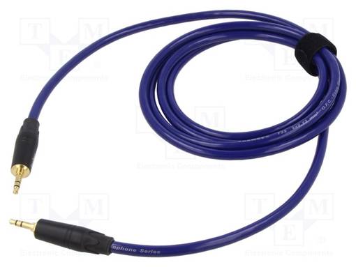 KAAPELI - JACK 3,5MM 3PIN PISTOKE,MOLEMMIN PUOLIN - 3M - SININEN - Muut audio-videokaapelit - TAS-TK173PSF-B - 1