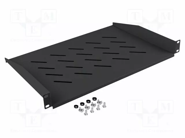 SHELF - 1U - STANDARD: 19" - RACK SHELF - Räkkikotelot 19' - AK-1008-B - 1