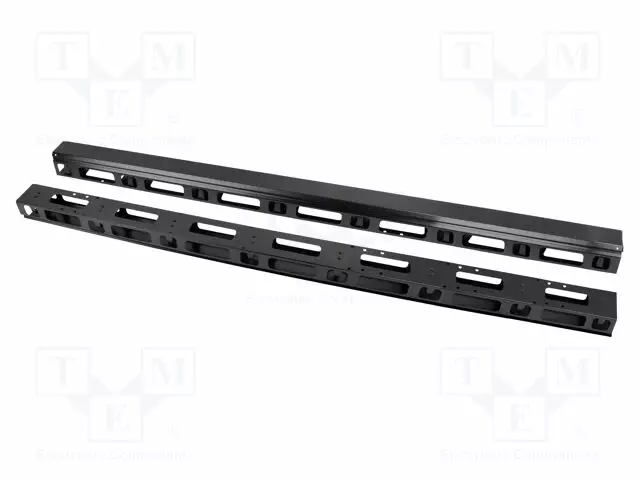 KAAPELIN JÄRJESTÄJÄ - 37U - MUSTA - PYSTYSUORA - Räkkikotelot 19' - AK-1209-B - 1