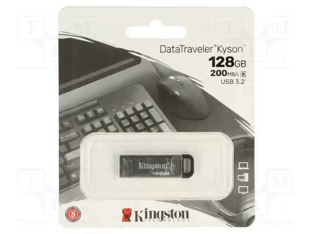 PENDRIVE - USB 3.2 GEN 1 - 128GB - R: 200MB/S - W: 60MB/S - HOPEA - USB A - USB muistit - DTKN128GB - 1