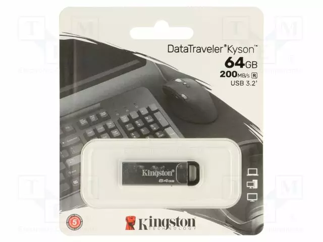 PENDRIVE - USB 3.2 GEN 1 - 64GB - R: 200MB/S - W: 60MB/S - HOPEA - USB A - USB muistit - DTKN64GB - 1