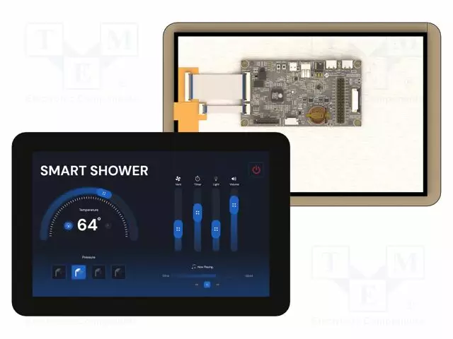 TFT NÄYTTÖ - 9" - 1280X800 - 32MBFLASH,32MBPSRAM - 900CD/M2 - ESP32-P4 - Älykkäät näytöt - ESP32-P4-90CT-CLB - 1