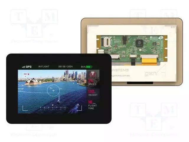 TFT NÄYTTÖ - 5" - 800X480 - 520BSRAM,8MBPSRAM,16MBFLASH - 540CD/M2 - Älykkäät näytöt - GEN4-RP235050CTCLB - 1