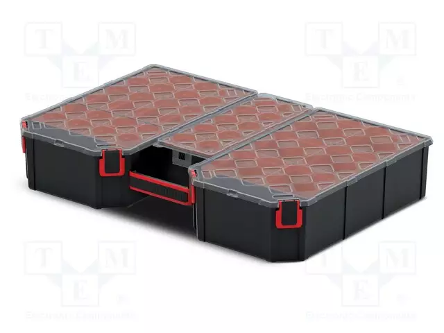 SÄILIÖ: KOLLEKTIIVI - LAATIKOIDEN KANSSA - MUSTA - KORKEA - TAGER - Säiliöt ja rasiat - KTG604010B - 1