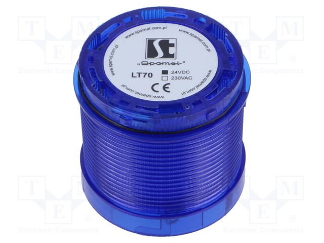AUTOMATION MODULE: LIGHT SIGNALLER - BLUE - LED - 24VDC - Teollisuuden merkinantolaitteet - LT70-24-LM-B - 1