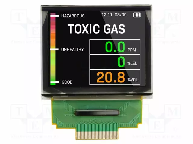 OLED NÄYTTÖ - GRAAFINEN - 1,69" - 160X128 - KOOT: 39,9X34X1,6MM - RGB - Graafiset OLED-näytöt - NHD-1.69-160128B - 1