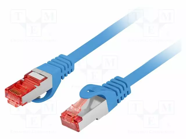 PATCH KAAPELI - S/FTP - CAT: 6 - RJ45-PISTOKE,MOLEMMIN PUOLIN - LANKA - CU - RJ45 Ethernet kaapelit - PCF6-10CU-0200-B - 1