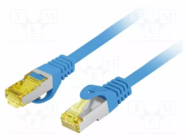 PATCH KAAPELI - S/FTP - CAT: 6A - RJ45-PISTOKE,MOLEMMIN PUOLIN - LANKA - RJ45 Ethernet kaapelit - PCF6A-10CU-1500-B - 1
